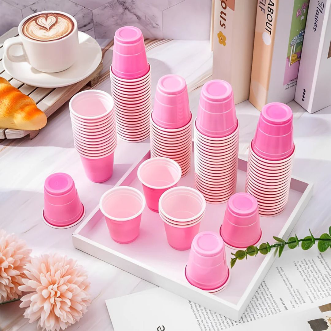 Pink Shot Glasses Solo Cups - 60ML - 10PC