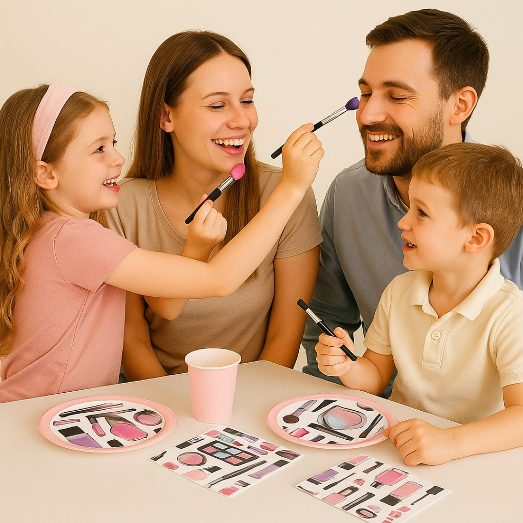 Fashion Skin Care Makeup Spa Theme Tableware Set - Pack of 40