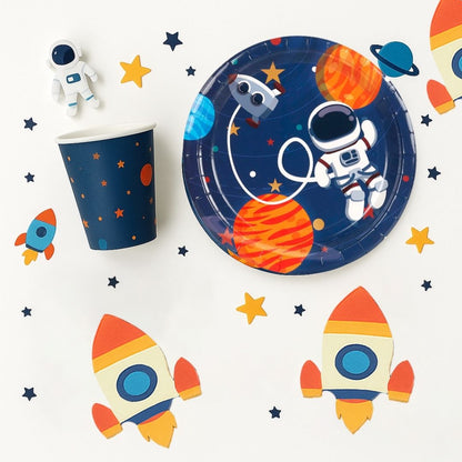 Space Theme Tableware Set - Pack of 40