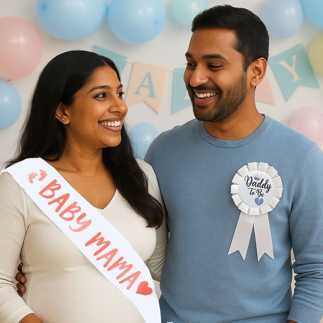 Baby Shower Sash and Badge Set