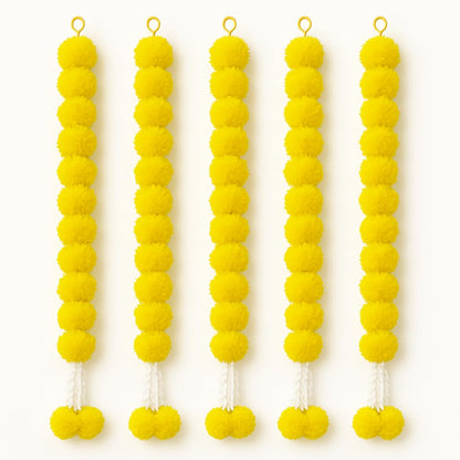 Haldi Decoration Items- Artificial Marigold Garland Pack of 5