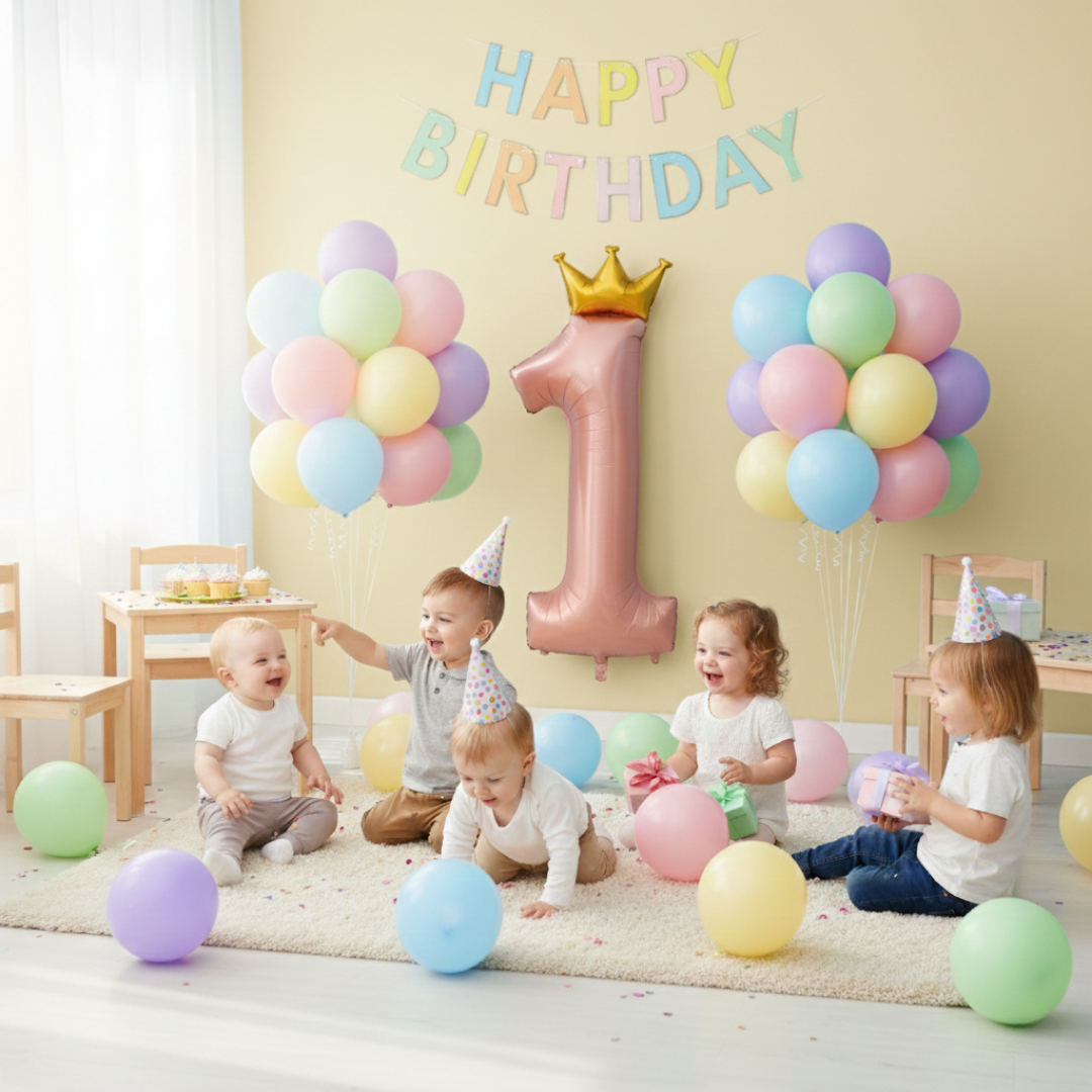 1st Birthday Girl Decoration Combo Set
