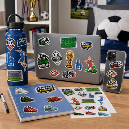 Soccer Stickers - 4 Sheets