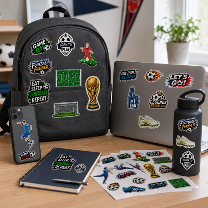 Soccer Stickers - 4 Sheets