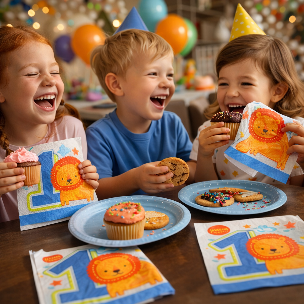 One Wild Boy Beverage Napkins - Pack of 16
