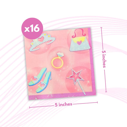Disney Princess Theme Party Paper Napkins - 16PC