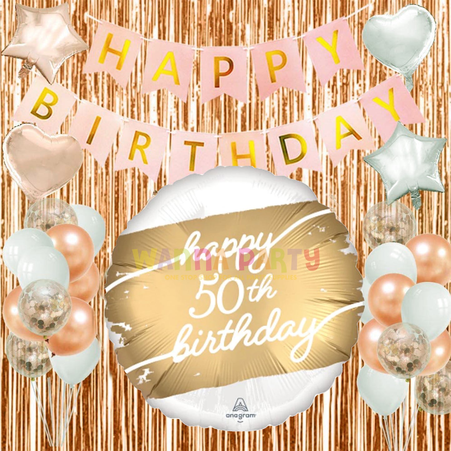 50th Birthday Balloon 18 Inch