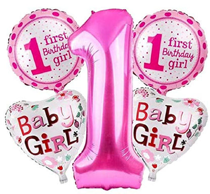 1st Birthay Girl Set Of 5