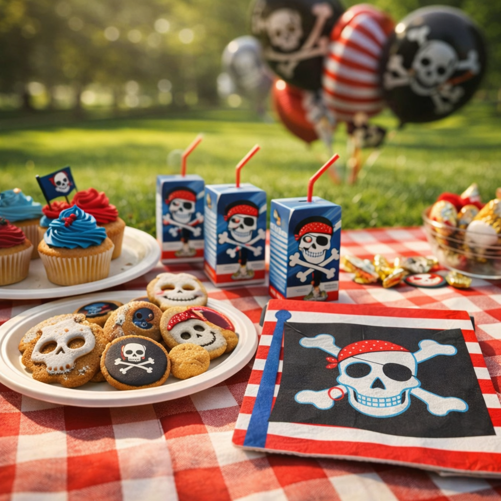 Pirate Party Theme Lunch  Napkins Pack of -16