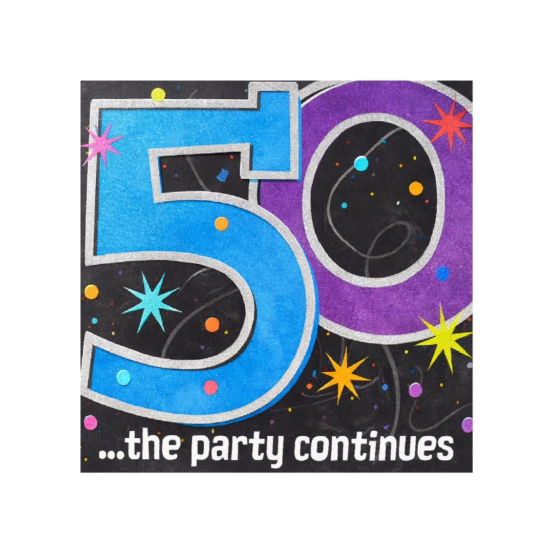 50TH BIRTHDAY LUNCH NAPKINS