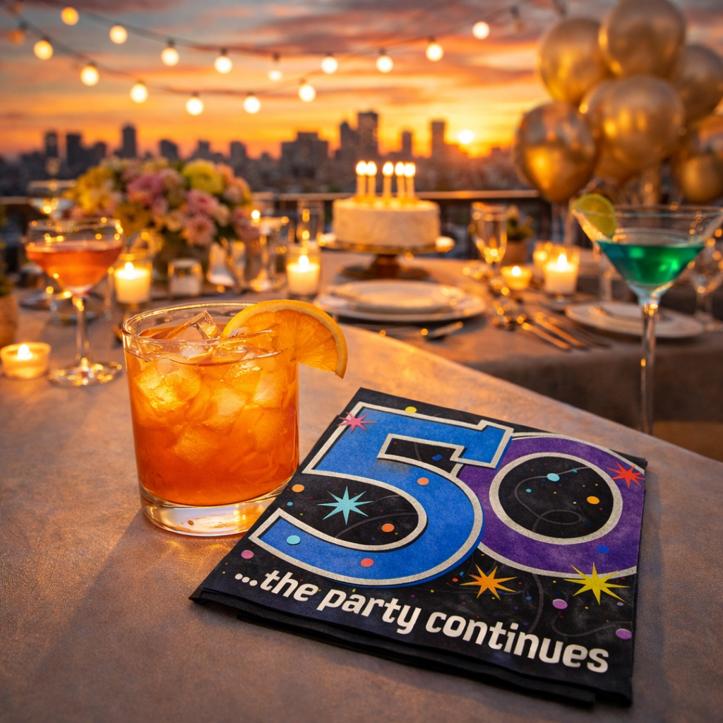 50TH BIRTHDAY LUNCH NAPKINS