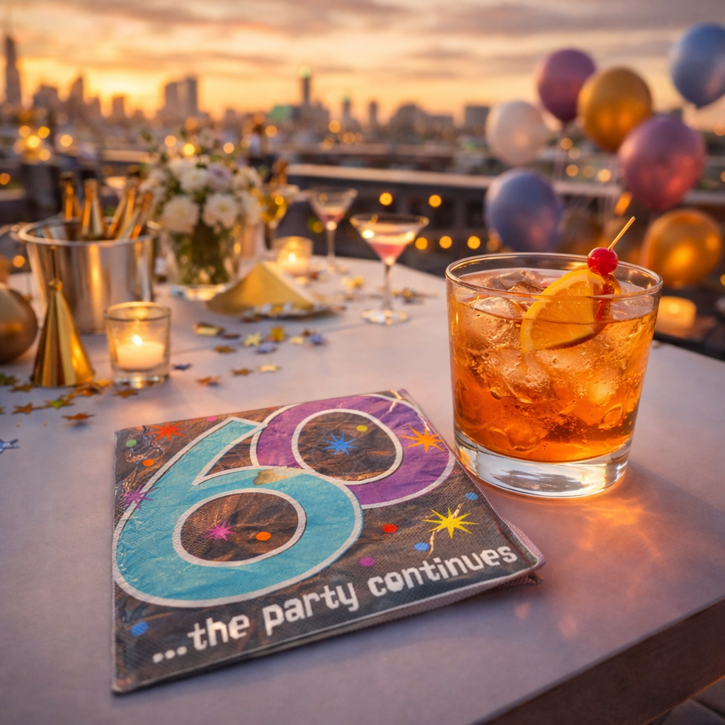 60th Birthday Lunch Napkins - Pack of 16