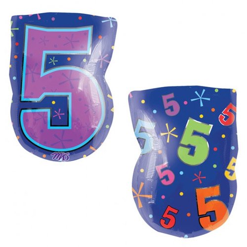 NUMBER 5 BALLOON 18"