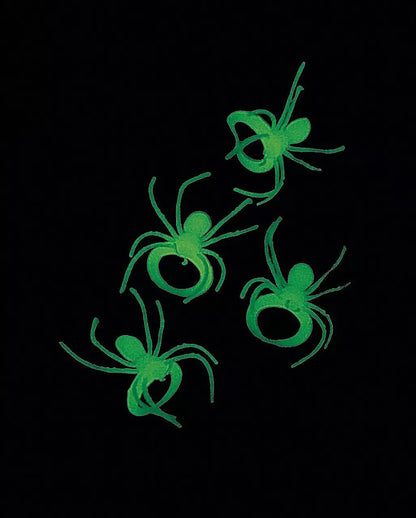 Glow in The Dark Large Spiders Halloween - 5 Pcs