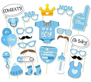 Wanna Party It's A Boy Photo Props - 20pc