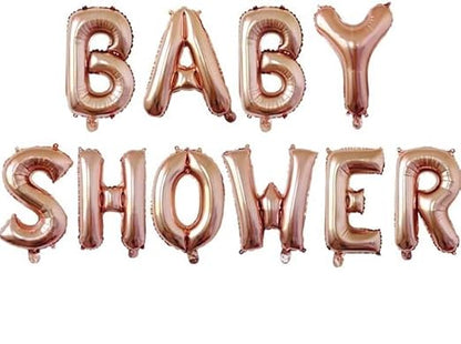 Rose Gold Baby Shower Balloon Banner