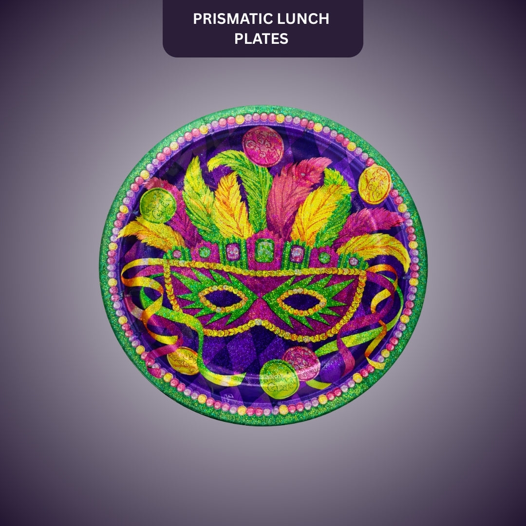 Primasmatic Part PRISMATIC LUNCH PLATES MASQUERADE PARTY 9 – Wanna Party
