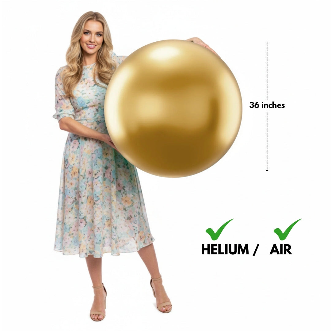 Golden Bladder Latex/ Rubber Balloon - 36 inches - 1PC