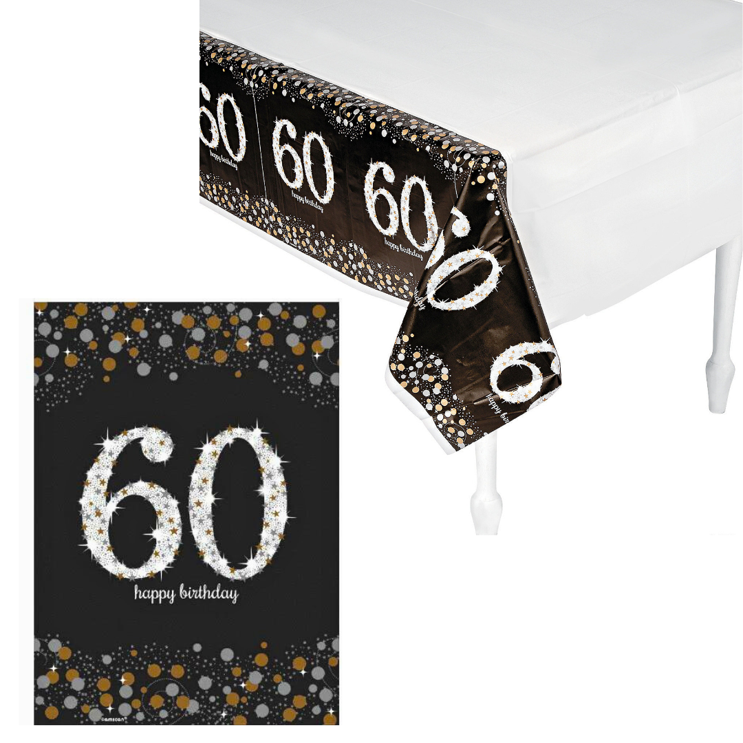 60th Birthday Tablecover 54" x 108"