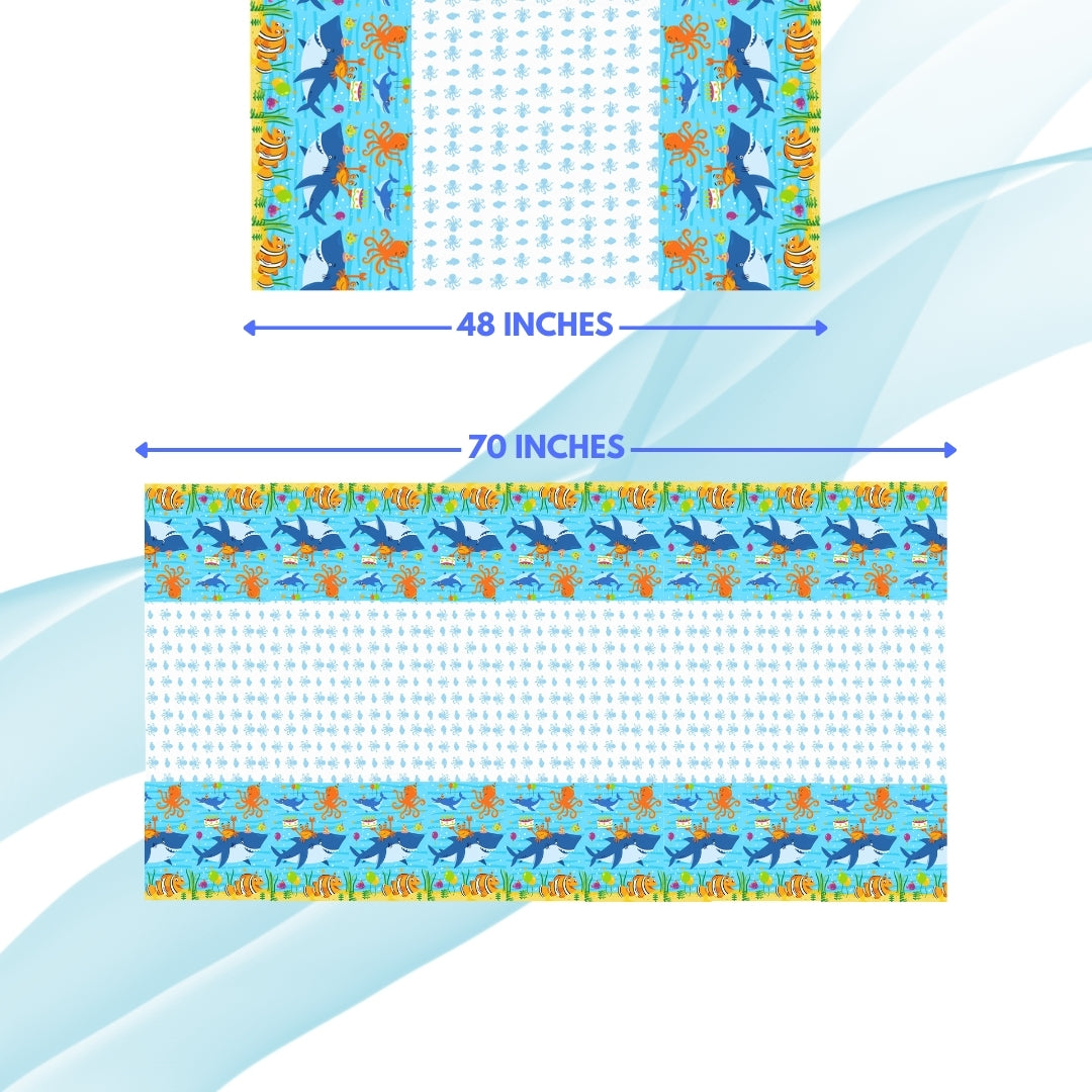 Underwater Theme Tablercover - 54 inches X 108 inches - 1PC