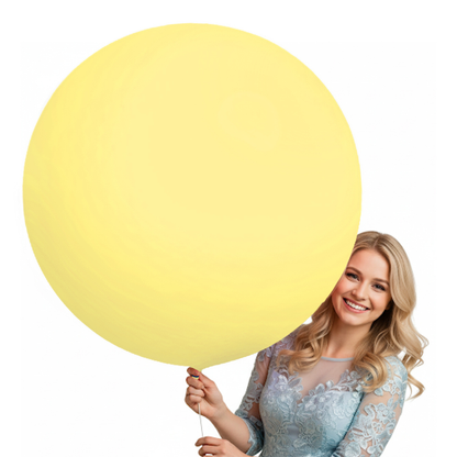 36" Pastel Yellow Bladder Balloons