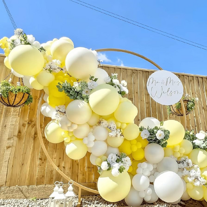 36" Pastel Yellow Bladder Balloons