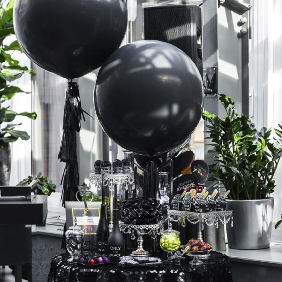 Black Giant Bladder Balloon - 36 inches - Helium Quality - 1PC