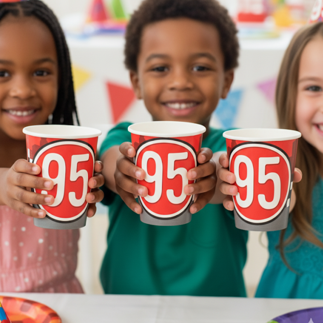 Car Racing Theme Paper C - 250ML - 8 PC