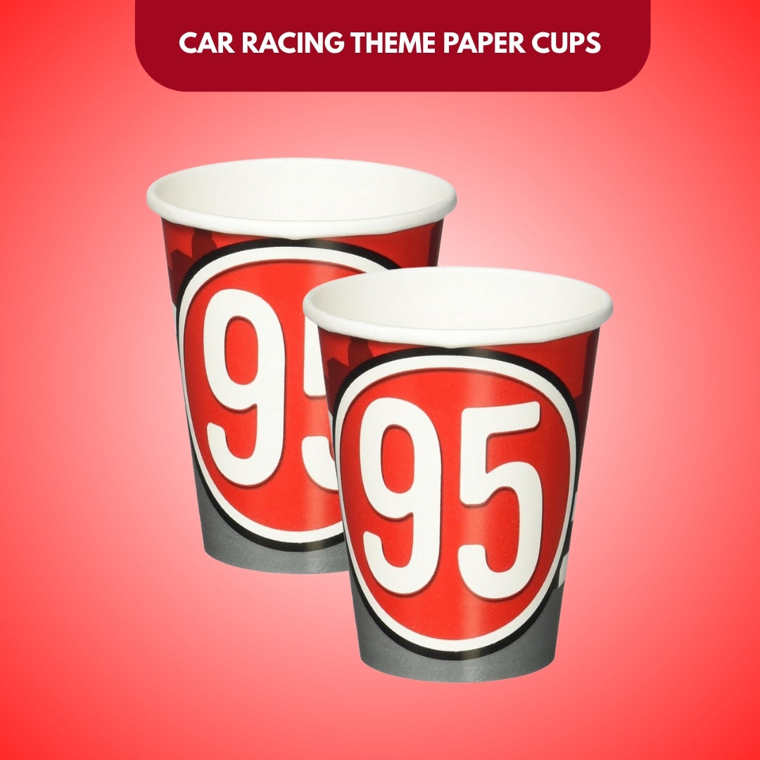 Car Racing Theme Paper C - 250ML - 8 PC