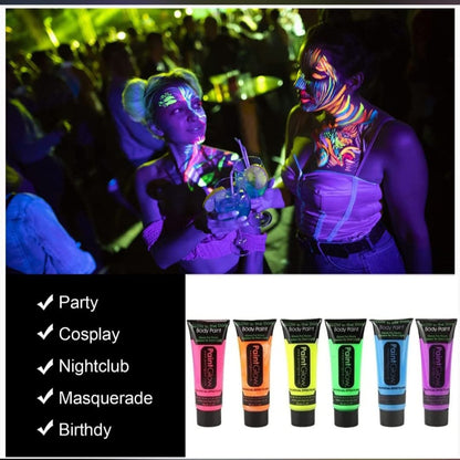 Neon Face & Body Paint Glow in the Dark