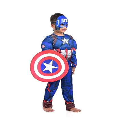 Deluxe Muscle Chest Captain America Costume