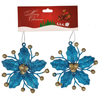 CTO  Mistletoe Leaves Blue - 2PC