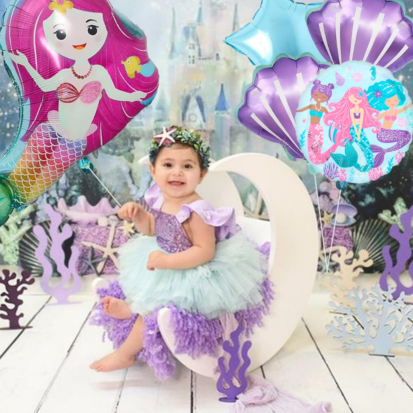 Shimmering Mermaid Balloon - Helium Quality - 18 inches - 1PC