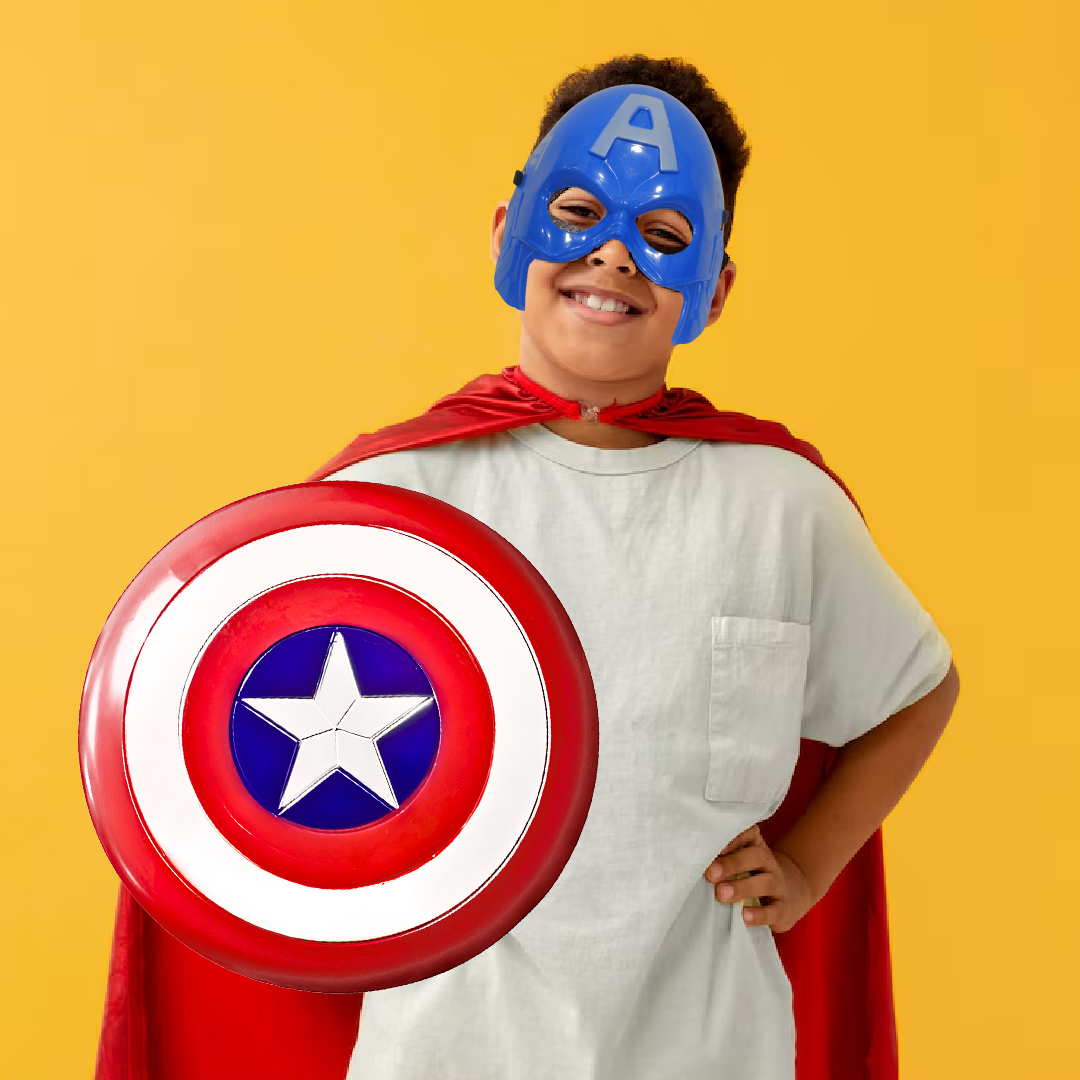 Captain America Shield & Mask Set for Kids