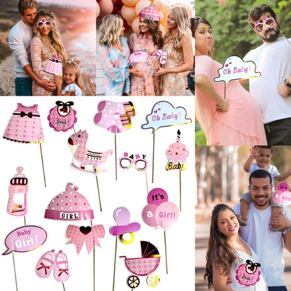 Baby Girl Arrival Photo Props- 15PC