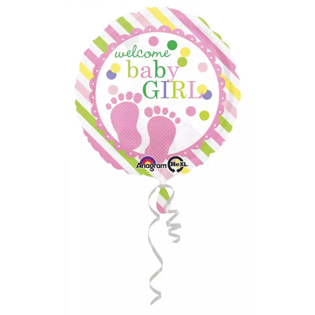 Baby Girl Foil Balloon Set Of 5