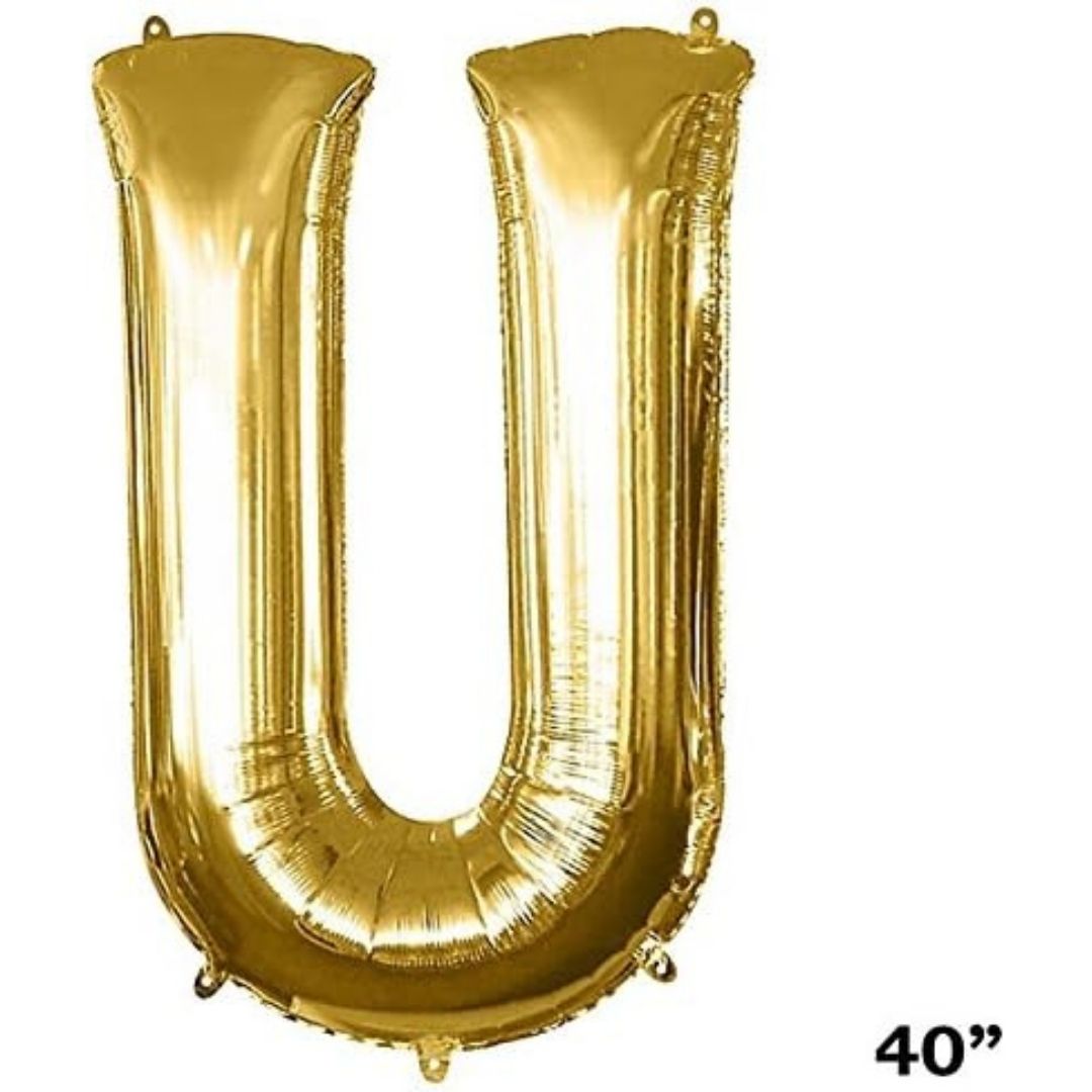 40" Alphabet U Balloon