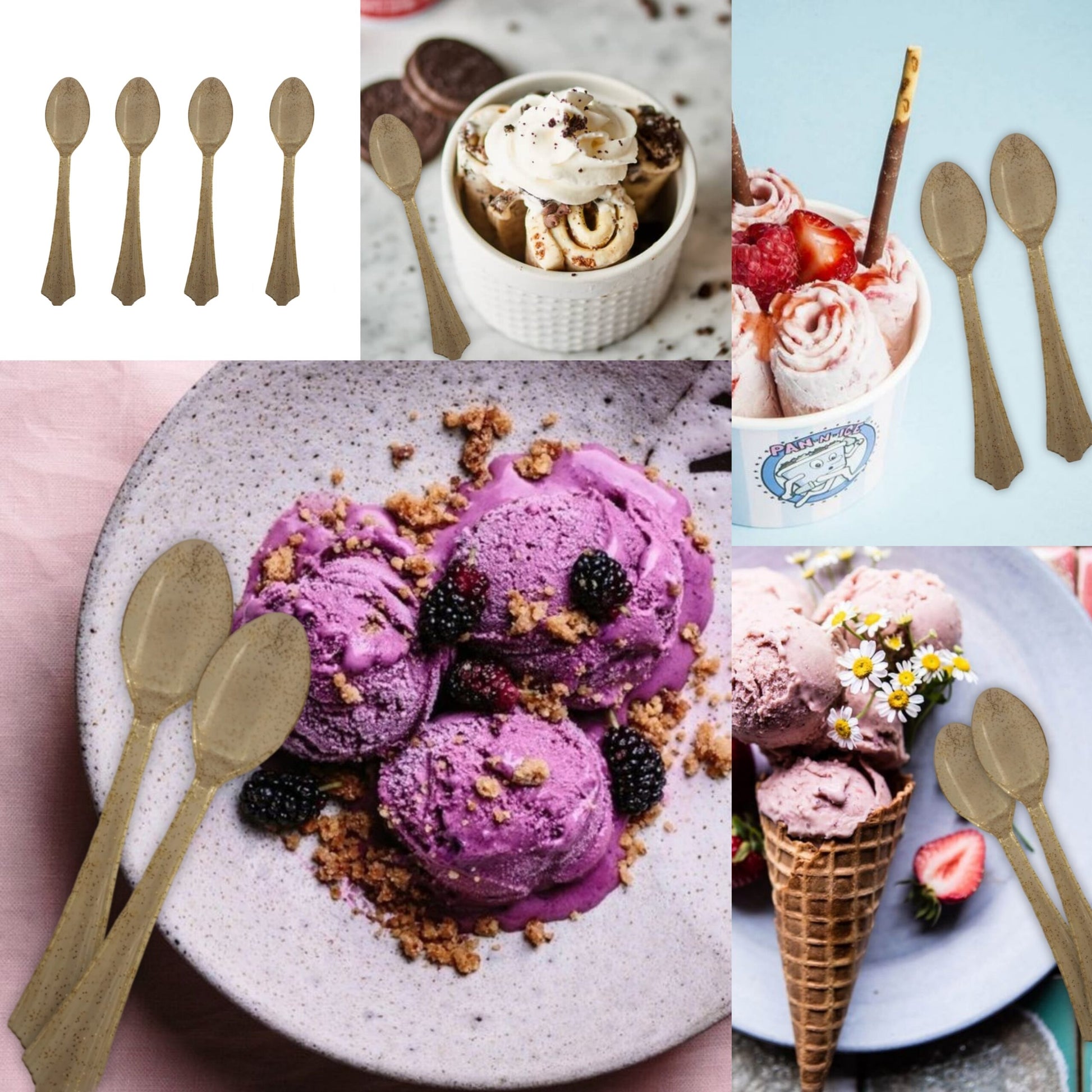 Shimmer IceCreame Spoons - 25PC