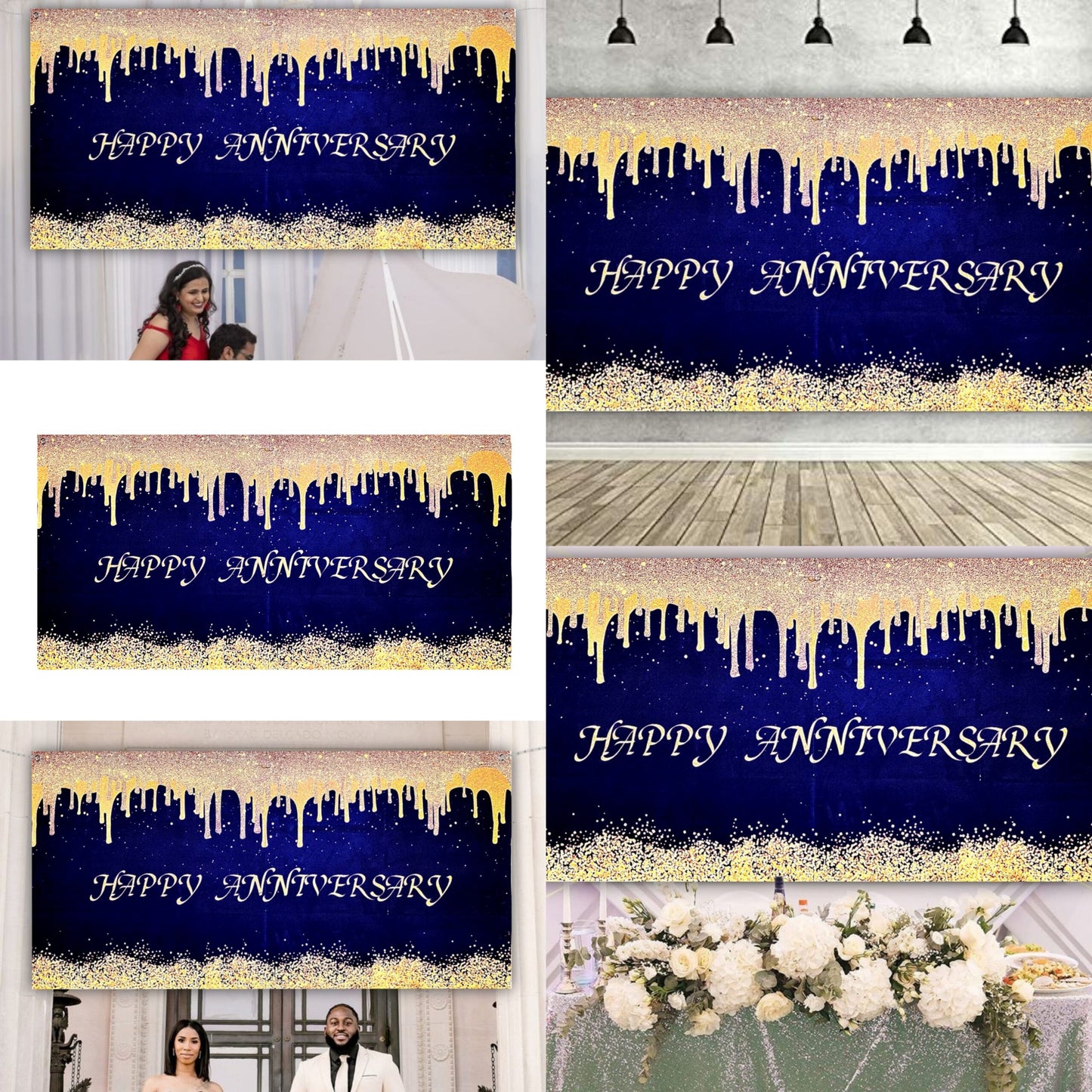 Happy Anniversary Banner - 4FT X 2FT