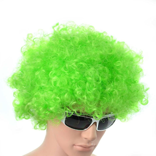 Solid Color Afro Wigs Green