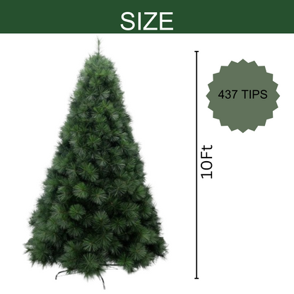 Pine Christmas Tree Green - 10FT w/437 Tips