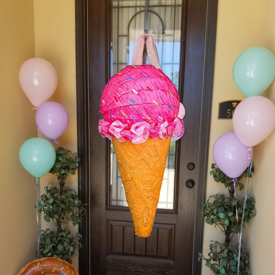 3D Soft Cone Icecream Shaped Cake Pinata