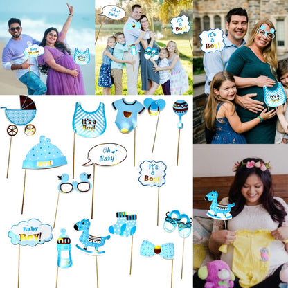 Baby Boy Arrival Photo Props - 15PC