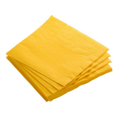 Disposable Yellow Paper Napkins