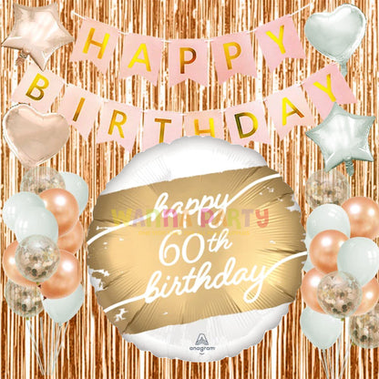 60th Birthday Balloon 18 Inch