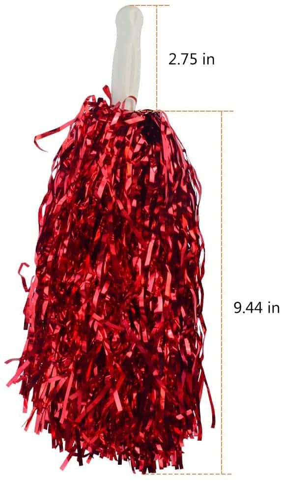 Cheerleader Pom Poms Red