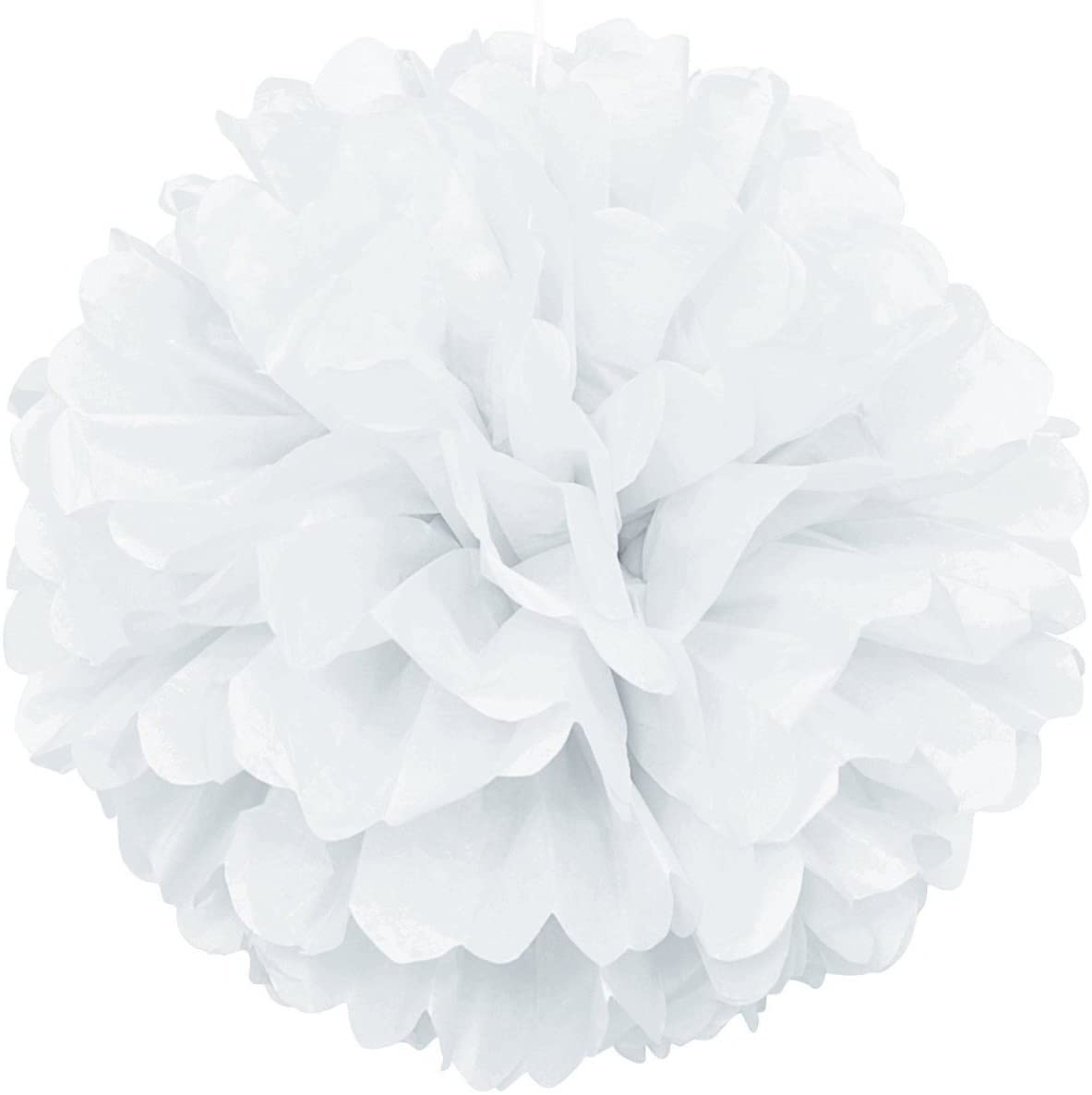 White Fluffy Decoration 12" - 1PC