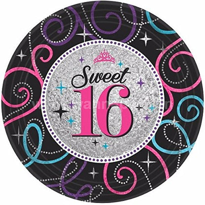 Sweet 16 Lunch Plates - 8PC