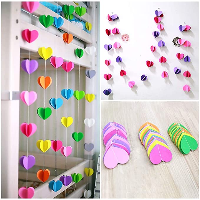 Heart 3D String Decoration -1PC