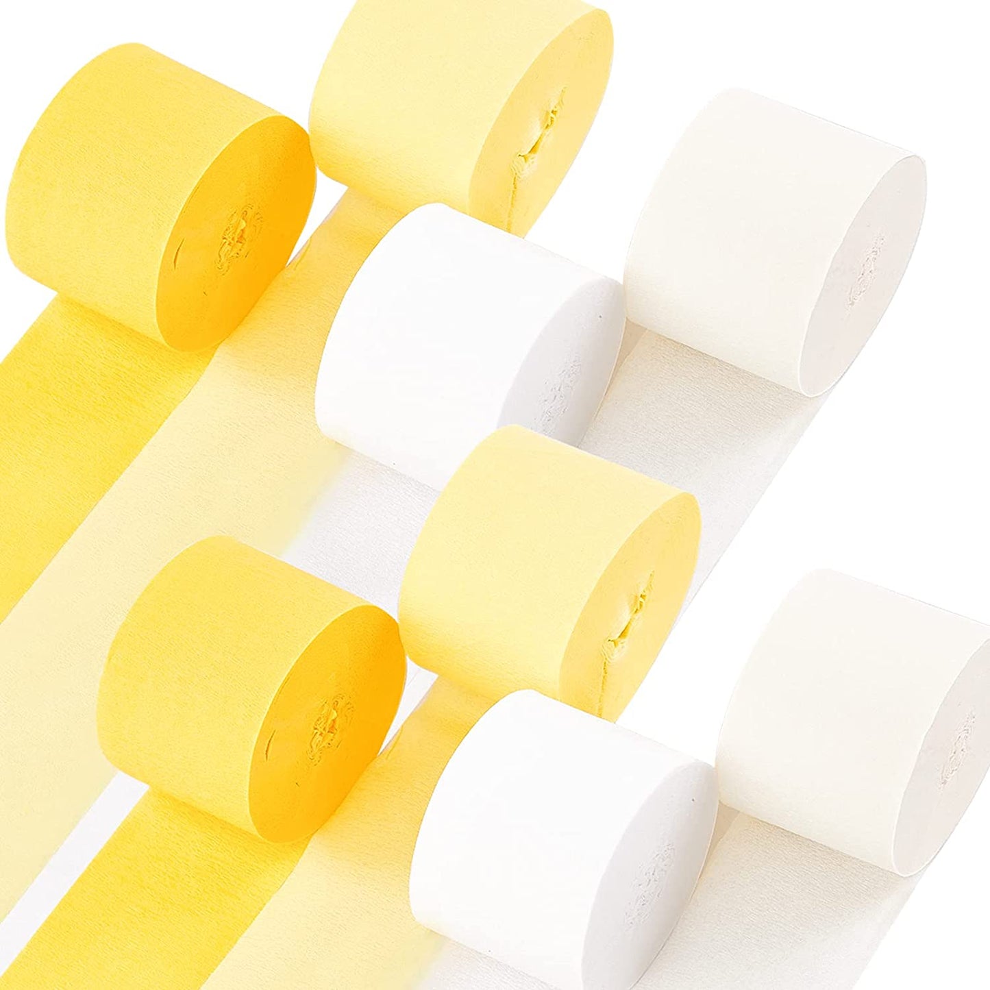 Crepe Streamers Yellow - 4PC